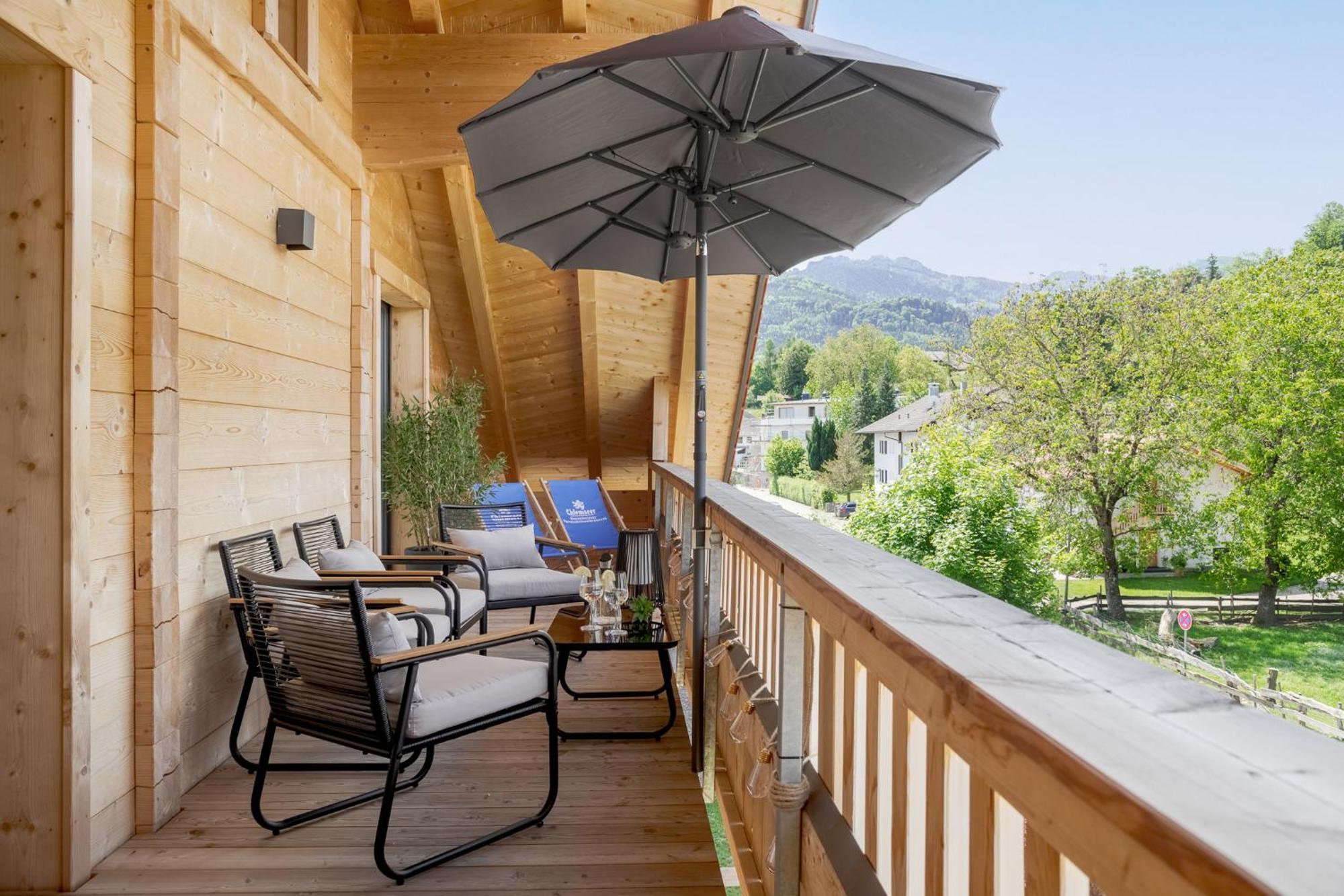 Fenjoy: Ferienapartment Mit Bergblick / Balkon / Bbq Bernau am Chiemsee Exterior photo